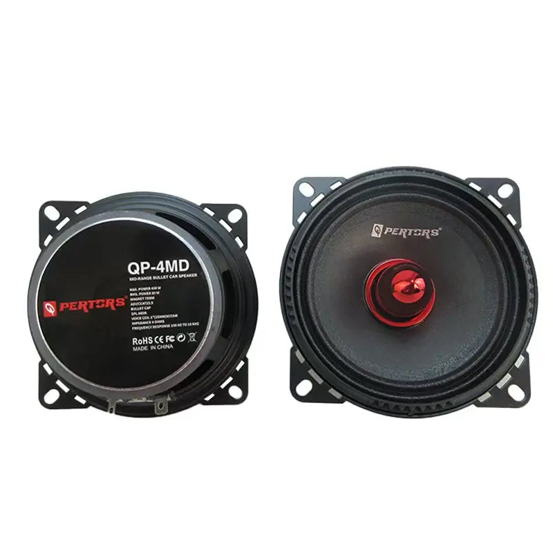 1Pair 4 inch Car Stereo Mid Range Woofer Integrated Vehicle Speaker 400W, 4 ohm Mid-bass Suitable for Car Audio Modification