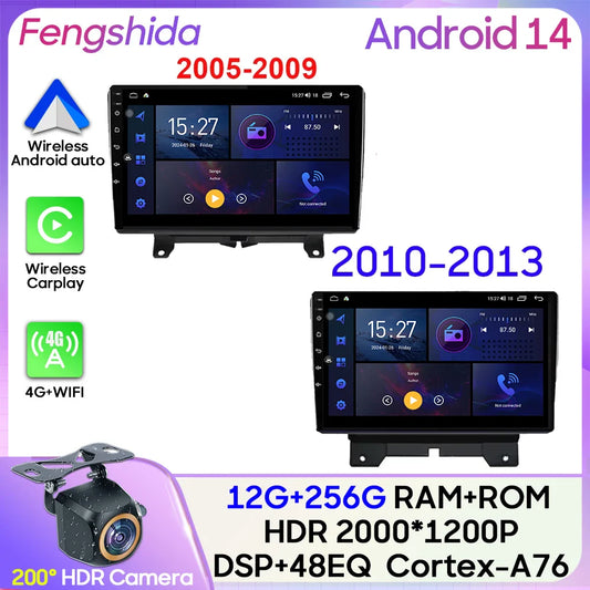 Car Radio Carplay For Land Rover Range Sport 2005 2006 2007 2008 2009  Multimedia Player GPS Navigation Android Auto 5G Wifi