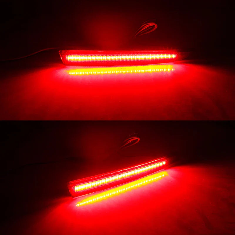 Smoked / Red Lens Red LED Rear Bumper Reflector Tail Lights For Cadillac ATS/XT5, For Chevrolet Camaro/Traverse, For Pontiac G8