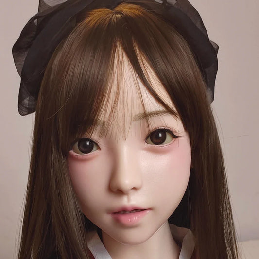 Estartek 1/1 Custom Silicone Doll Beauty Head Sculpt Mandy with Oral Mouth for Real Size Doll Sence DIY M16