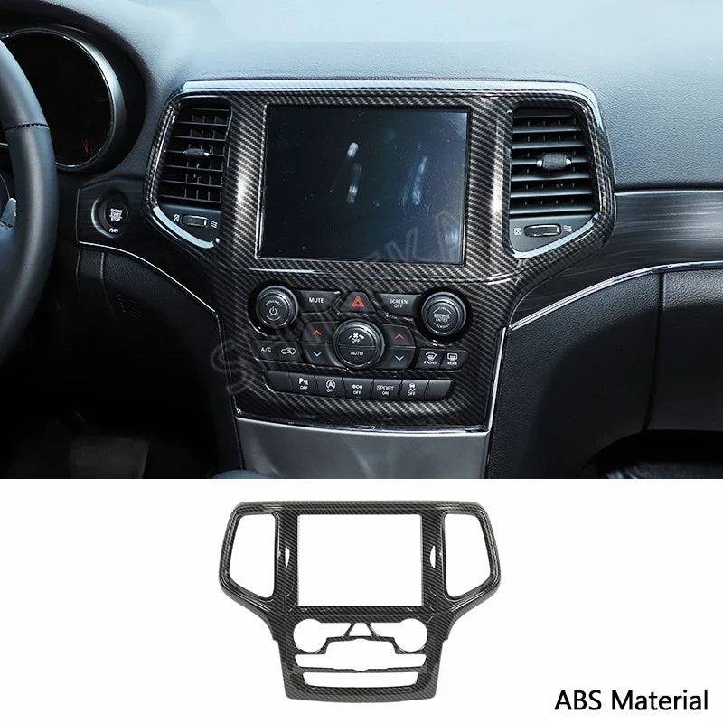 SHINEKA Carbon Fiber Grain Interior Decoration Cover for Jeep Grand Cherokee 2011 2012 2013 2014 2015 2016 2017 2018 2019 2020
