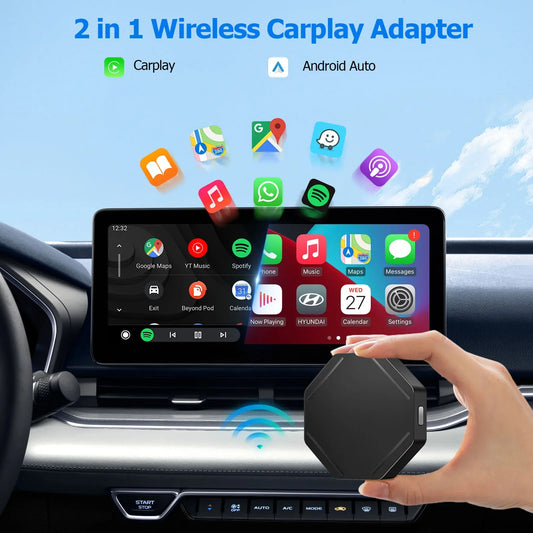 C11 2 in 1 Carplay AI Box Wireless CarPlay Android Auto Wireless Adapter Spotify For Mazda Toyota Mercedes Peugeot Volvo Kia