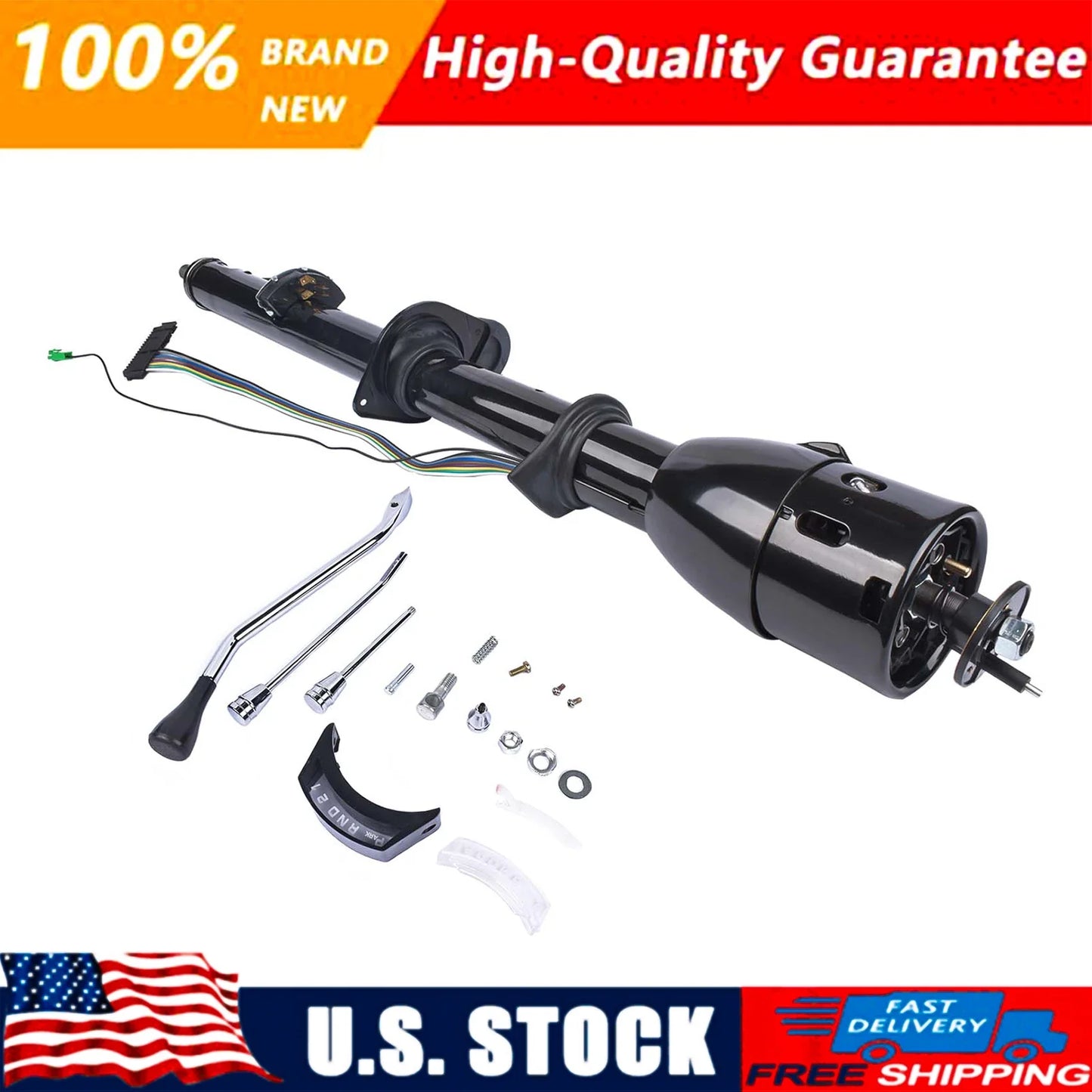 AP02 For 1967-1972 CHEVY C10 GMC Truck New Tilt Automatic Shift Steering Column Black
