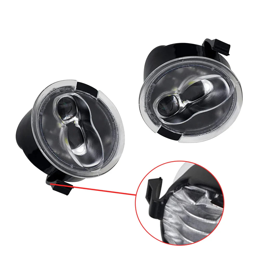 LED Side Mirror Puddle Light Assembly For Ford F150 Ranger Edge Fusion Explorer Expedition Flex Taurus X 6000K White Lights