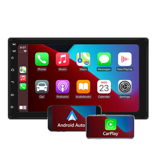 7 Inch Touch Screen Bluetooth Wifi GPS Navigation Aux Car Radio With Wireless Apple Carplay
