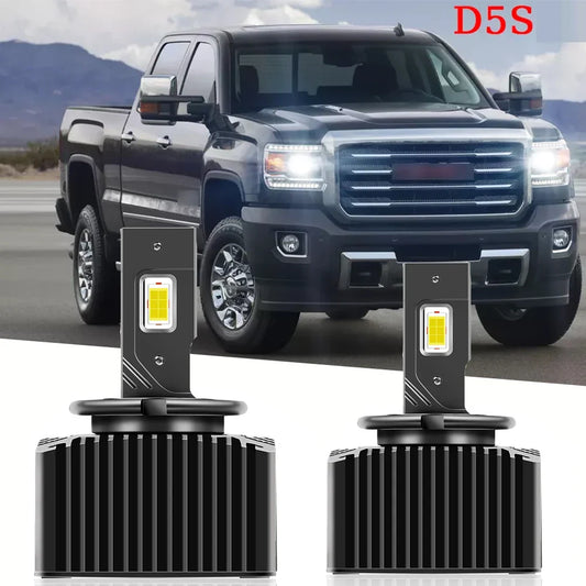 2x D5S Headlights HID Replace to LED Bulbs 30000LM For Chevrolet Silverado 1500 GMC Sierra Cadillac For Mercedes-Benz Land Rover