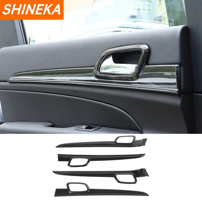 SHINEKA Carbon Fiber Grain Interior Decoration Cover for Jeep Grand Cherokee 2011 2012 2013 2014 2015 2016 2017 2018 2019 2020