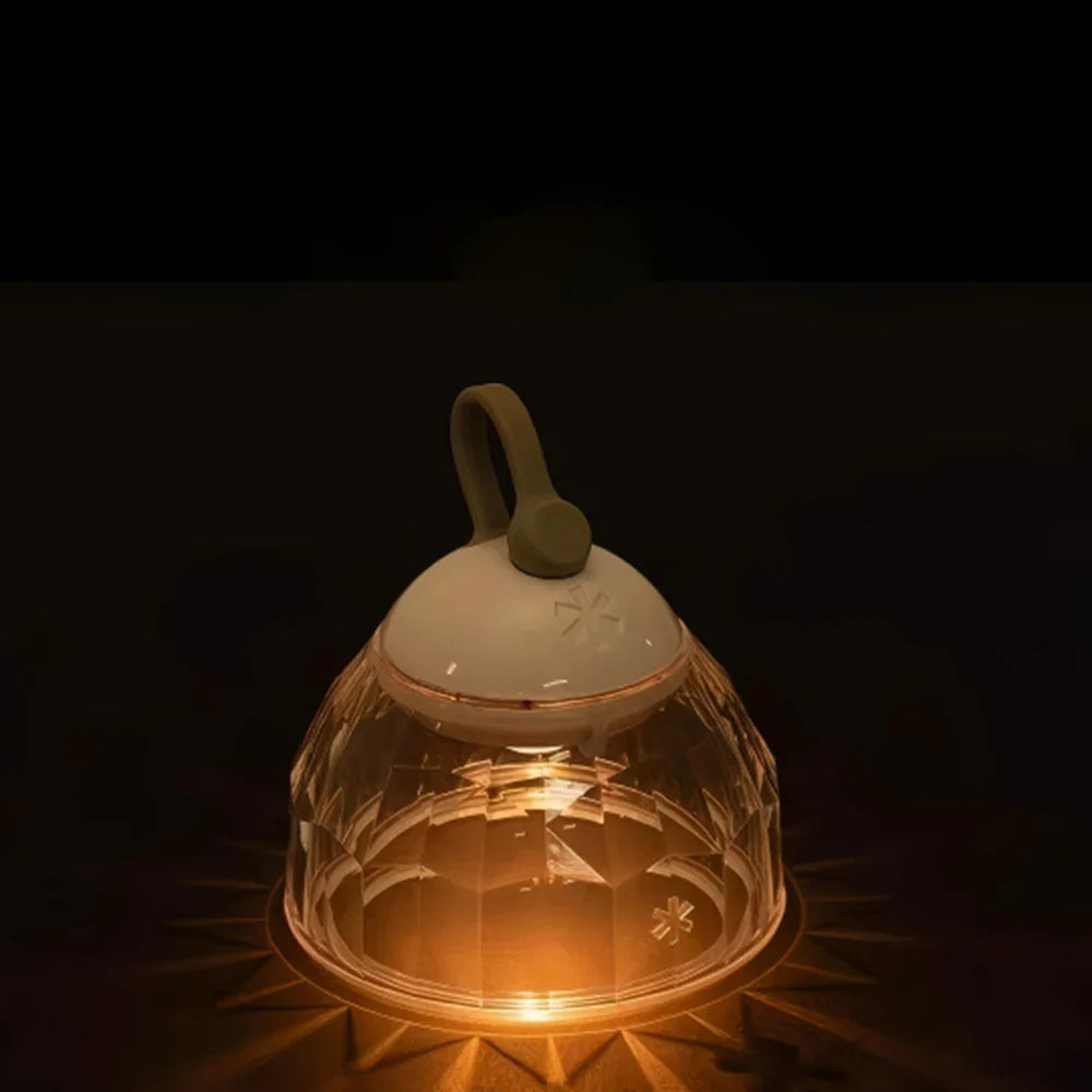 Super Mini Retro Snow Camping Lantern USB Rechargeable Haning Hook Night Light Battery Powered Tent Table Light For Camping