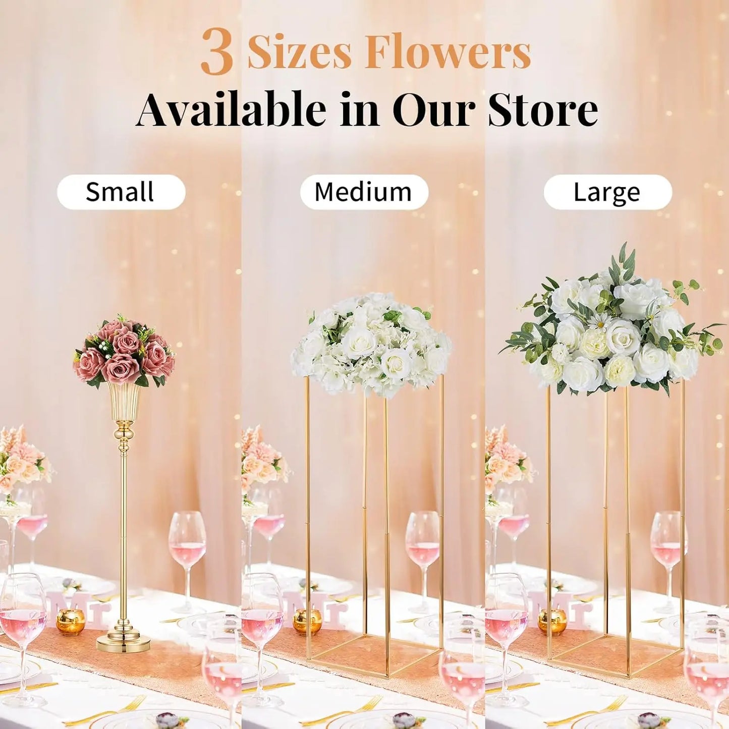 Artificial Flower Centrepieces for Tables - 10 Pcs Dusty Rose Fake Flowers Roses Balls 9.5in Diameter - Silk Faux Rose Arrangeme