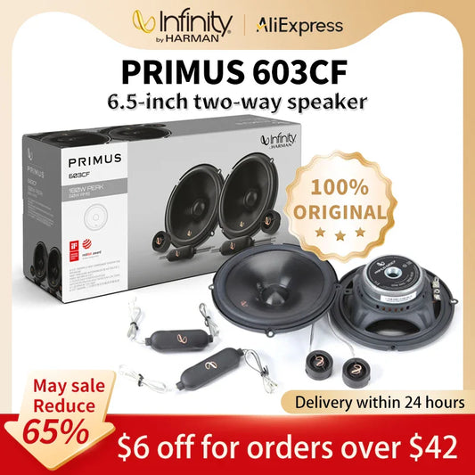 Infinity car audio speaker door 6.5-inch 180W speaker tweeter midrange woofer kit subwoofer silk dome material tweeter
