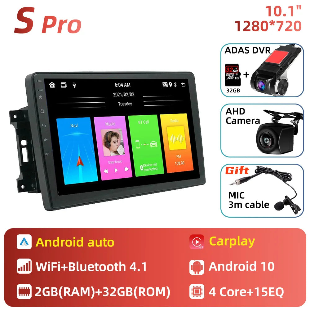 For Dodge Dakota 2009 - 2011 2 Din Android Car Radio Navigation WIFI FM GPS Multimedia Player Autoradio Head Unit Audio Stereo
