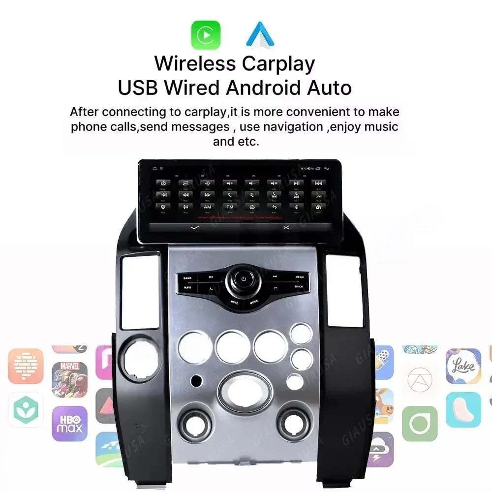 Android 14 Car Player 12.3" GPS Navigation For Infiniti QX56 2003-2009 Car Radio player Auto Video stereo Multimedia GPS Navi