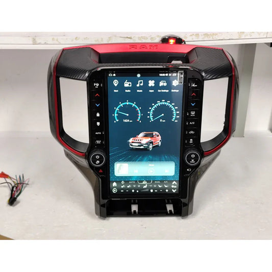 Android 13 Car Multimedia Radio Vertical Screen GPS Navigation For Dodge RAM 2018-2022 Car Radio Auto Stereo 4G WiFi Head Unit