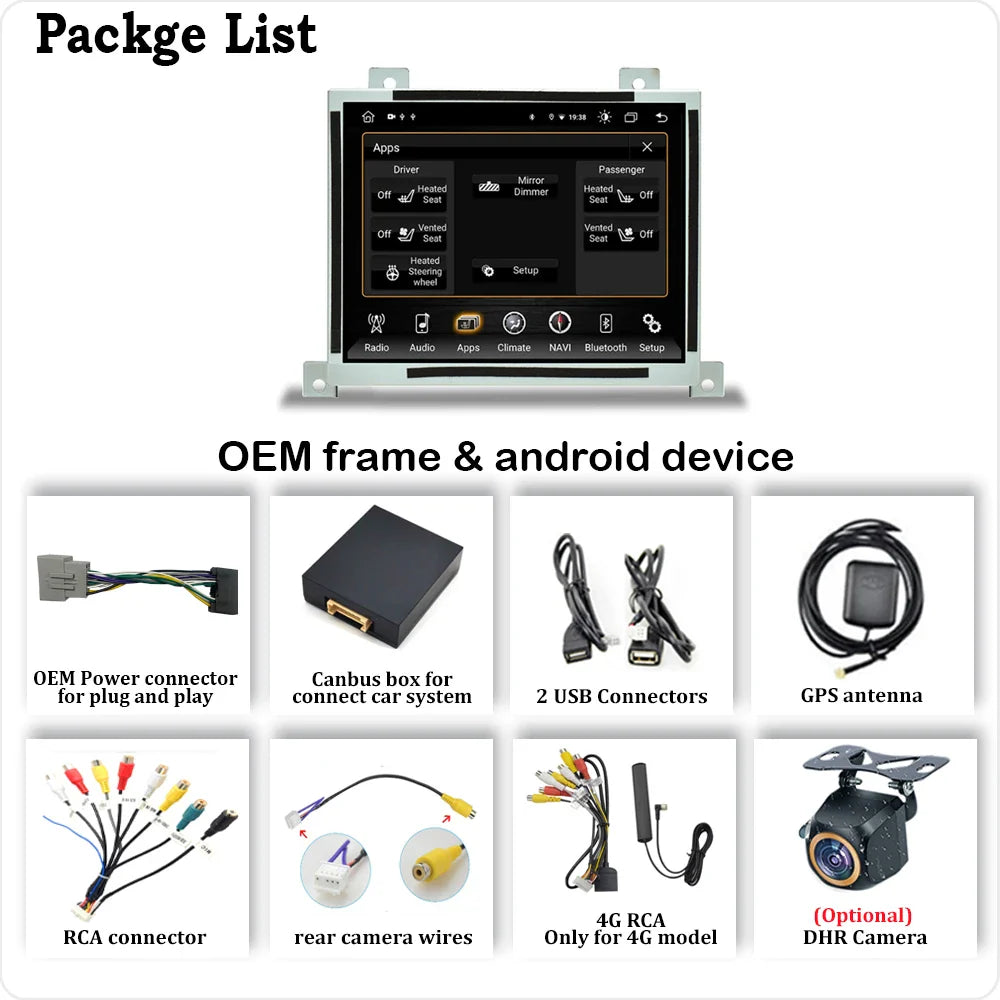 8.4 inch Android Car Stereo Radio For Dodge Charger Challenger 2015-2019 Replacement Wireless Carplay and Android Auto Headunit