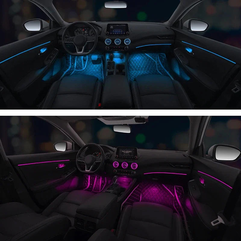 24 in 1 RGB Symphony Car Ambient Lighting for Nissan 2020-2023 14th Generation Sylphy LED Interior Decoration Car Accesssories