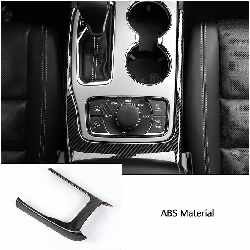 SHINEKA Carbon Fiber Grain Interior Decoration Cover for Jeep Grand Cherokee 2011 2012 2013 2014 2015 2016 2017 2018 2019 2020