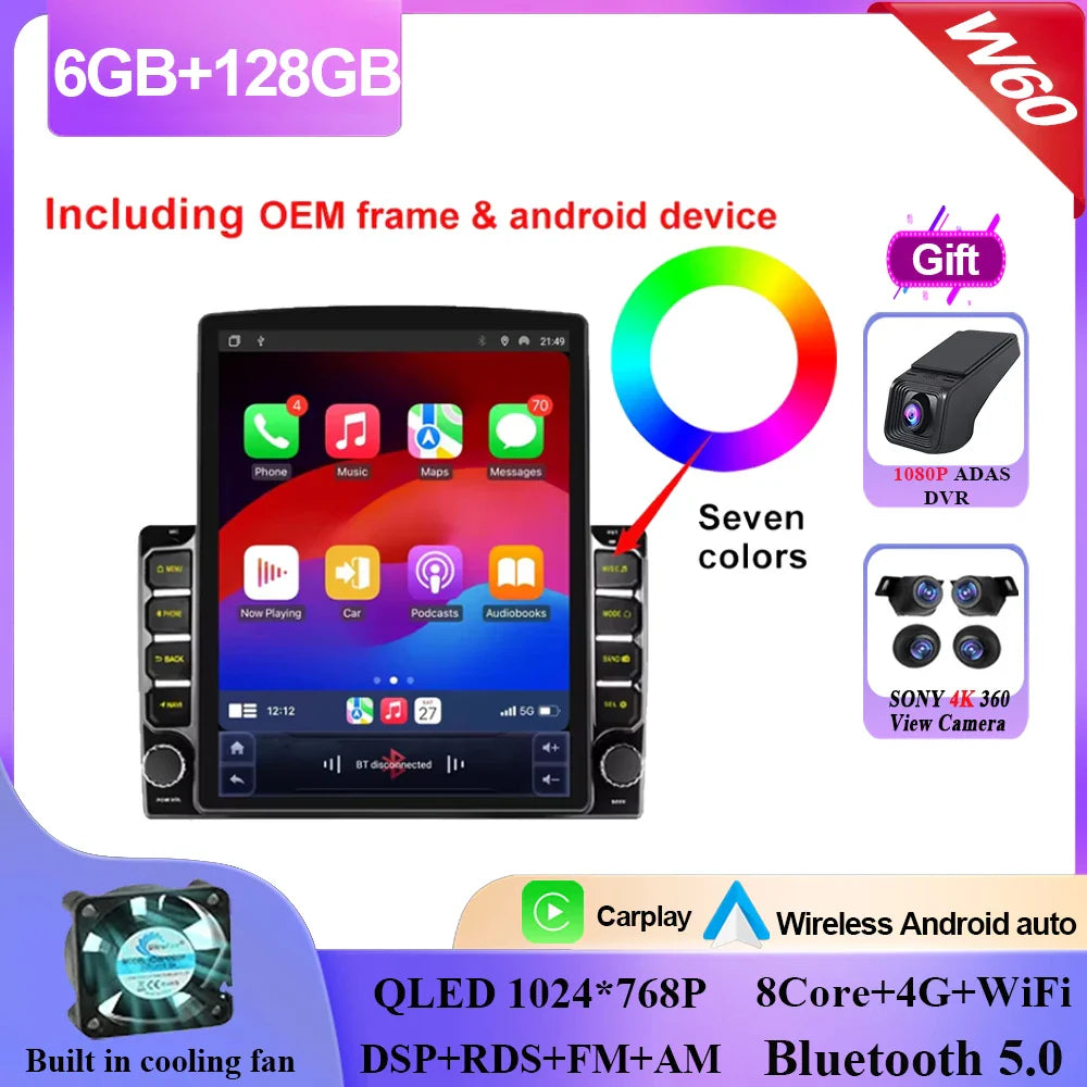 Car Android 14 For Renault Master Nissan NV400 Opel Movano 2010-2021 Navigation Touch Sereen Multimedia Player GPs 2din carplay