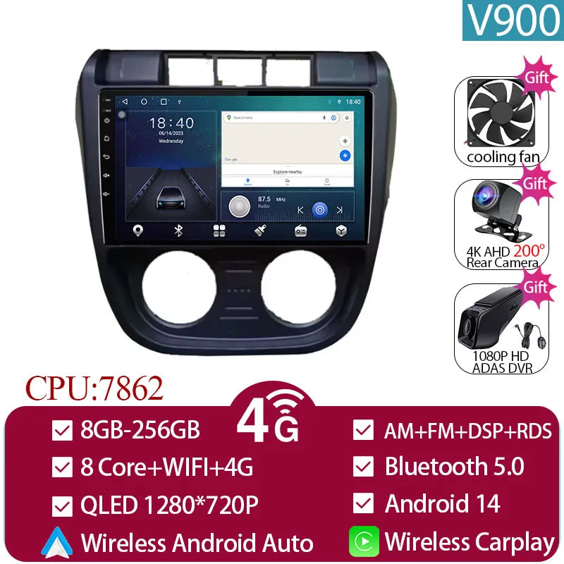 Android 14 Stereo Car Radio For VOLKSWAGEN Crossfox 2003-2009 Multimedia Video Player 4G GPS Android Auto CarPlay DSP No 2 Din