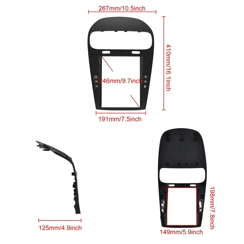 9.7inch Android 14 For Dodge Journey Fiat Freemont 2012-2014 Car Radio Multimedia Intelligent GPS Bluetooth Carplay Touch Screen