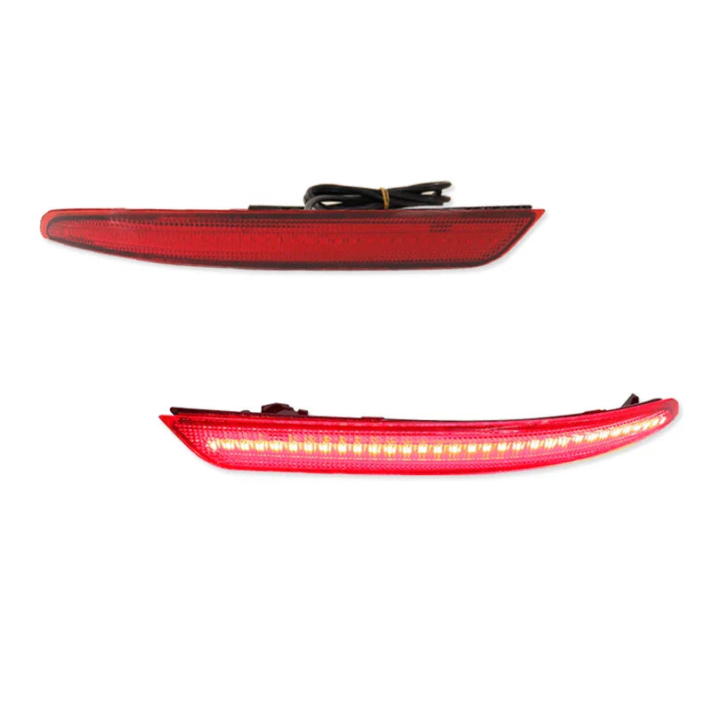 Red LED Car Rear Bumper Reflector Brake Tail Light w/ Sequential Turn Signal lights, Rear Fog Lights For 2016-2020 INFINITI QX60