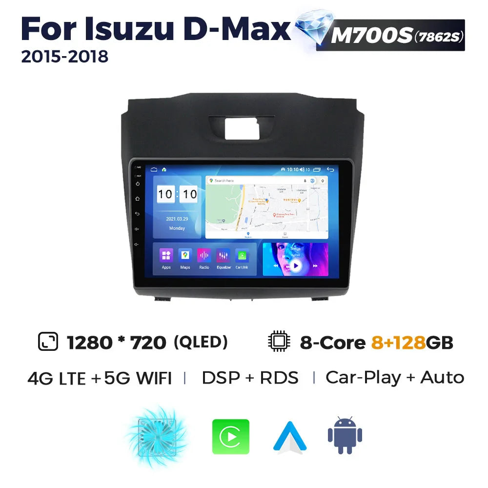 Android Car Radio Multimedia Player For Chevrolet TrailBlazer 2 S10 Holden Colorado For Isuzu D-Max DMAX Carplay Navigation GPS