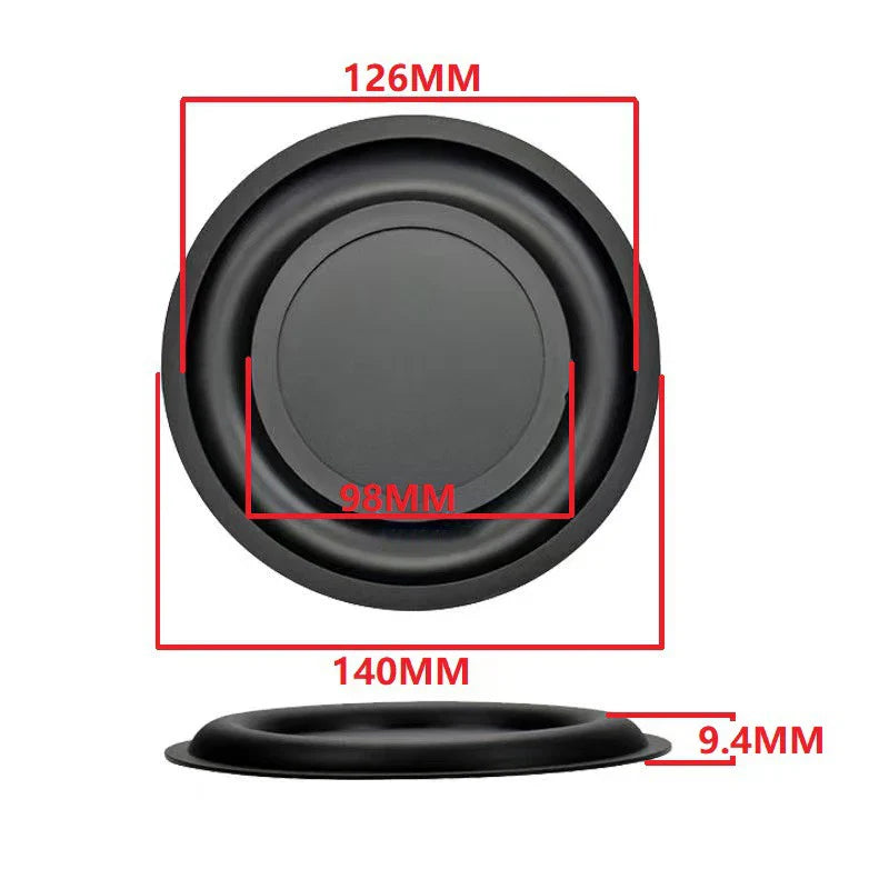 139mm Passive Radiator Subwoofer Speaker Diaphragm Rubber Horn Diaphragm