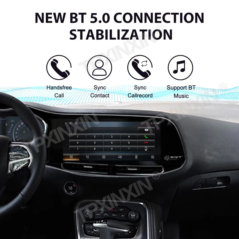 Android 13.0 Navigation Car Radio Carplay For Dodge Challenger 2010 -2024 Auto Digital Multimedia 12.3 Inch Screen Head Unit DSP