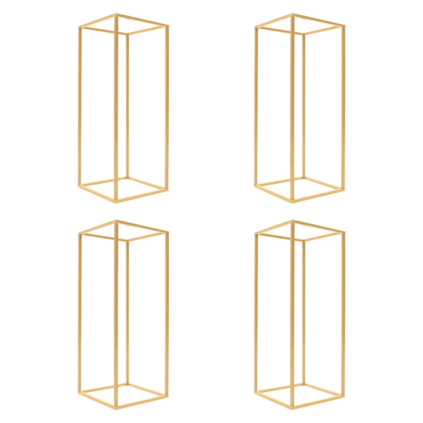 4-Piece Wedding Flower Stand Set – Durable Metal Vase Holder for Centerpieces, Balloons, and Party Decorations