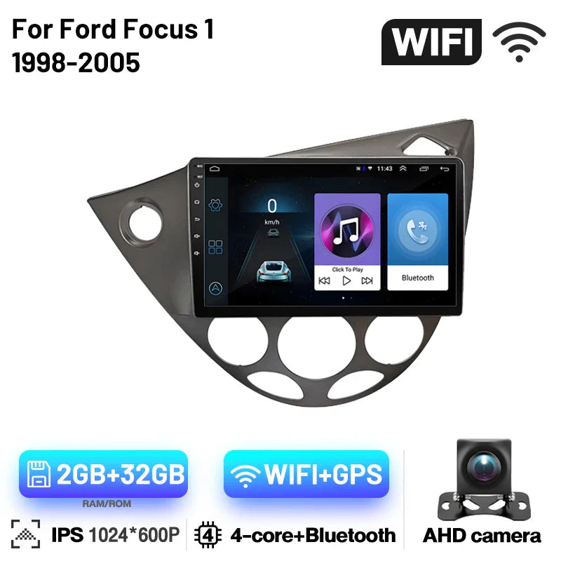 2 Din Android Car Radio For Ford Focus 1 1998 1999 2000 2001 2002-2005 Multimedia Player Carplay Car Stereo Head Unit Radios