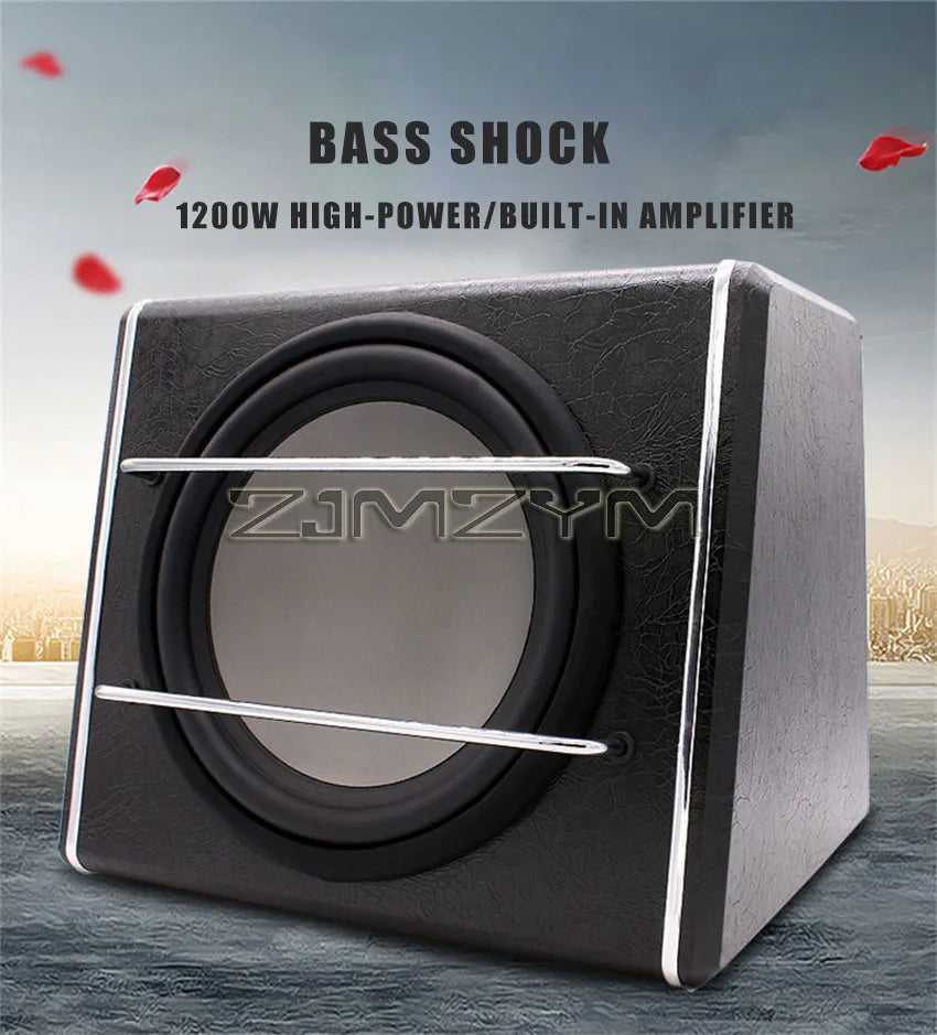 Subwoofer Para Coche 12 Inch Car Audio Modified Bass Box 12v Active High-Power 1200W Car Subwoofer Amplificado