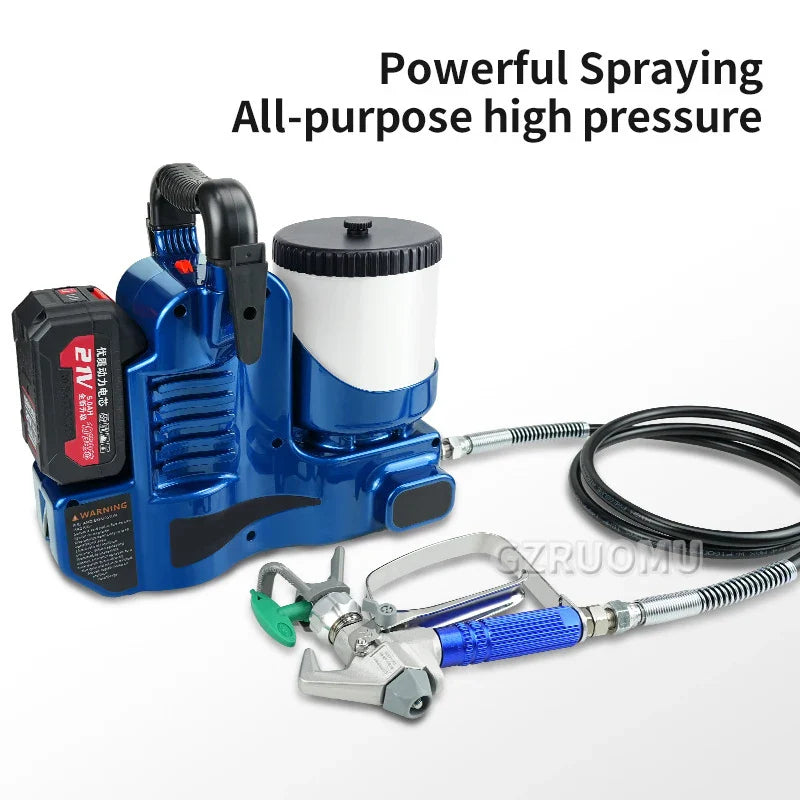 1.2L Airless Paint Sprayer Back Strap Machine Portable Electric Spray Gun Household High Power Paint Airbrush Lithium Battery power tools