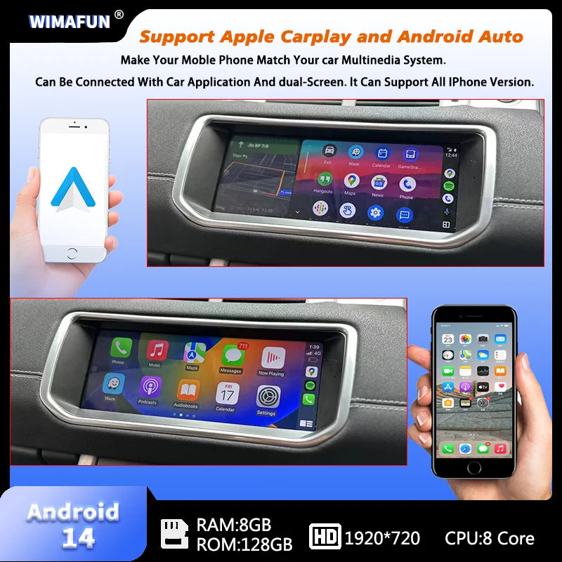 10.25" For Range Rover Evoque L538 2012-2018 Car Radio Navigation Multimedia Screen Bluetooth Player Android 14 Carplay Auto