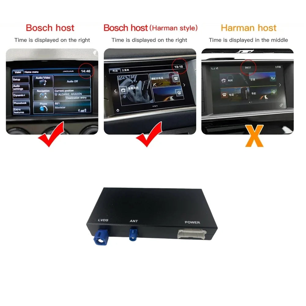 Wireless Carplay Android Auto Interface For Land Rover/Range Rover/Evoque/Discovery 2012-2016 Bosch AirPlay Car Play