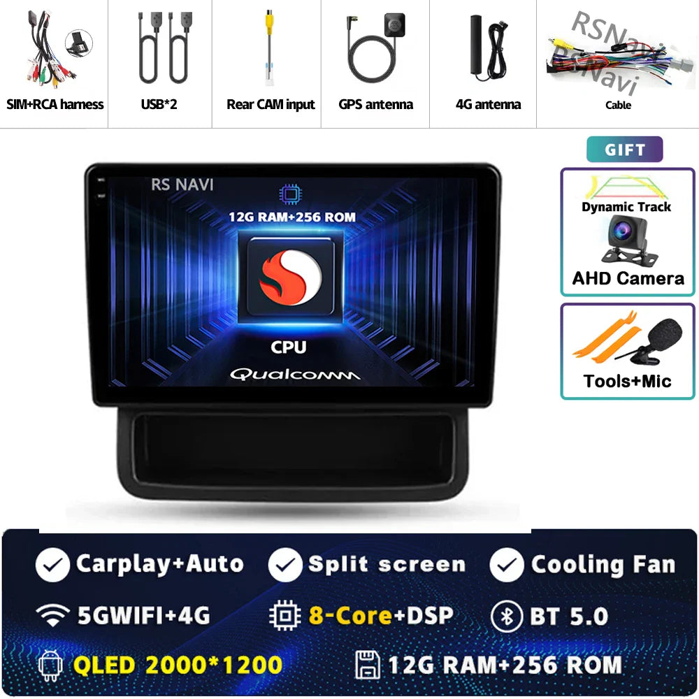 Android 14 Carplay Auto For Renault Trafic 2 For Opel Vivaro A For Nissan primastar 2006 - 2014 Car Radio Stereo Player Video BT