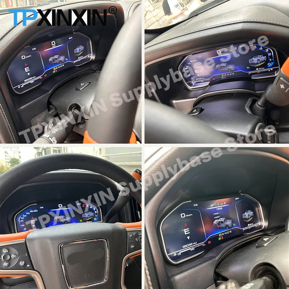 12.3‘’ Digital Performance Display Dashboard For Chevrolet Silverado GMC Tahoe Denali 2013~2019 DenaliDigital Instrument Cluster