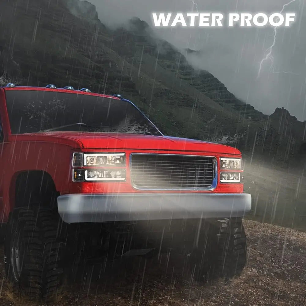 Corner Headlight Bumper Lamp Compatible with Gmc C10 C/K Suburban 1994 1995 1996 1997 1998 1999 2000