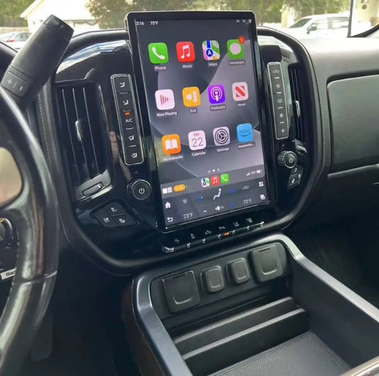 NEW 14.4" Tesla Style Screen For GMC Sierra Chevrolet Silverado 2014-2019 Car Multimedia Radio Player,stereo Android dash Unit