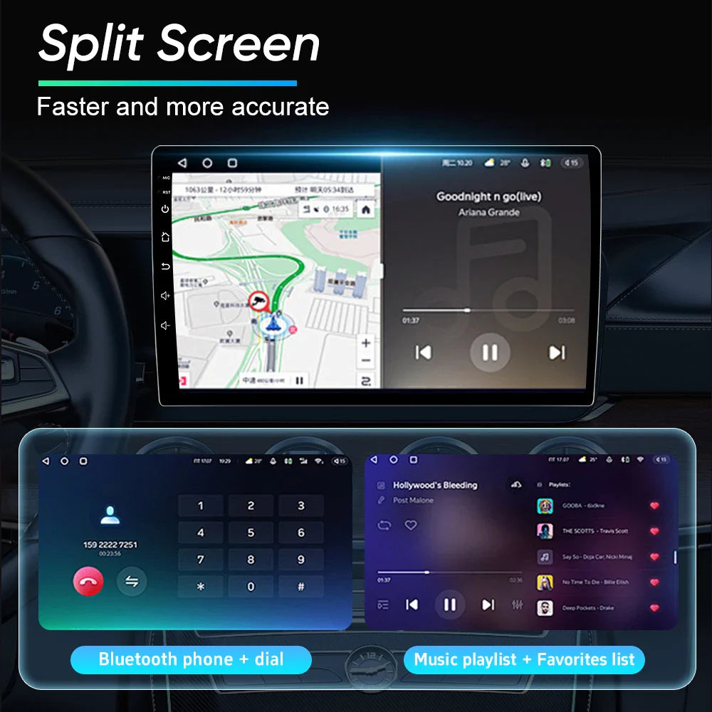 Android 14 Car Radio Multimedia Player For HONDA FIT JAZZ 2002 2003 - 2007 LHD RHD Carplay Autoradio GPS Navi 5G Wifi Bluetooth