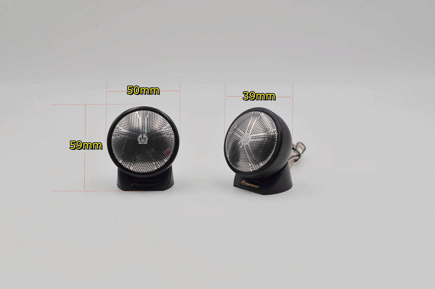 2PCS pioneer Car speaker Tweeters 1 inch 80W Dome audio system Tweeters Automotive electronics