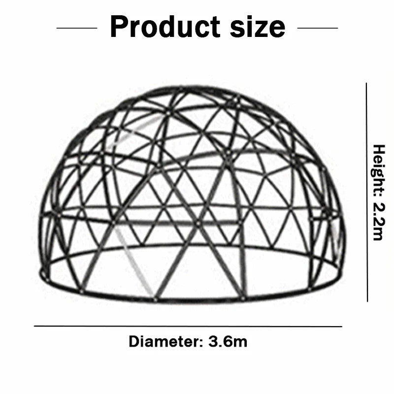 3.6M TPU Transparent Clear Bubble Dome Tent / Outdoor Event Party Camping Cafe Dining Plastic PVC Garden Igloo Dome Tent Luxury