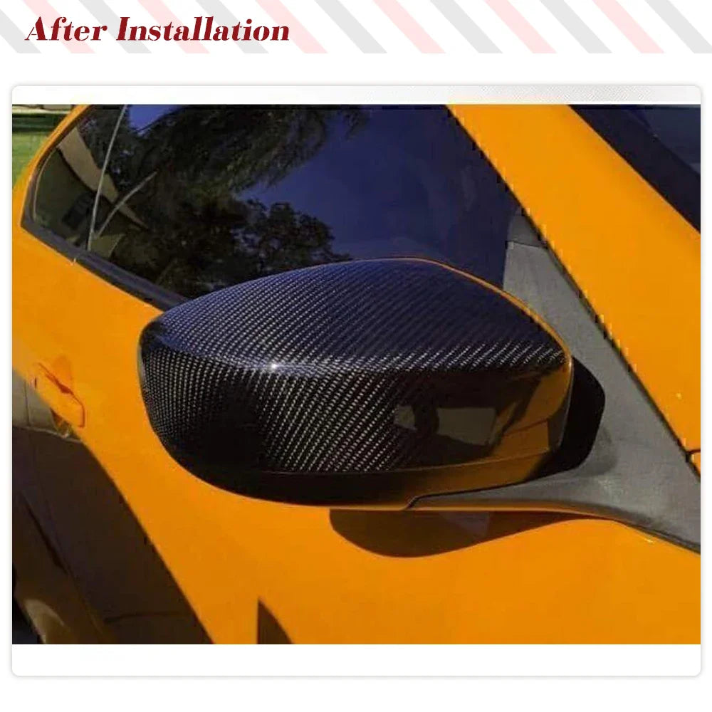 For Infiniti G37 G25 G35 2007-2013 Car Side Rear View Mirror Covers Caps Add On Side Mirror Cap Cover Shell Car Racing Body Kits