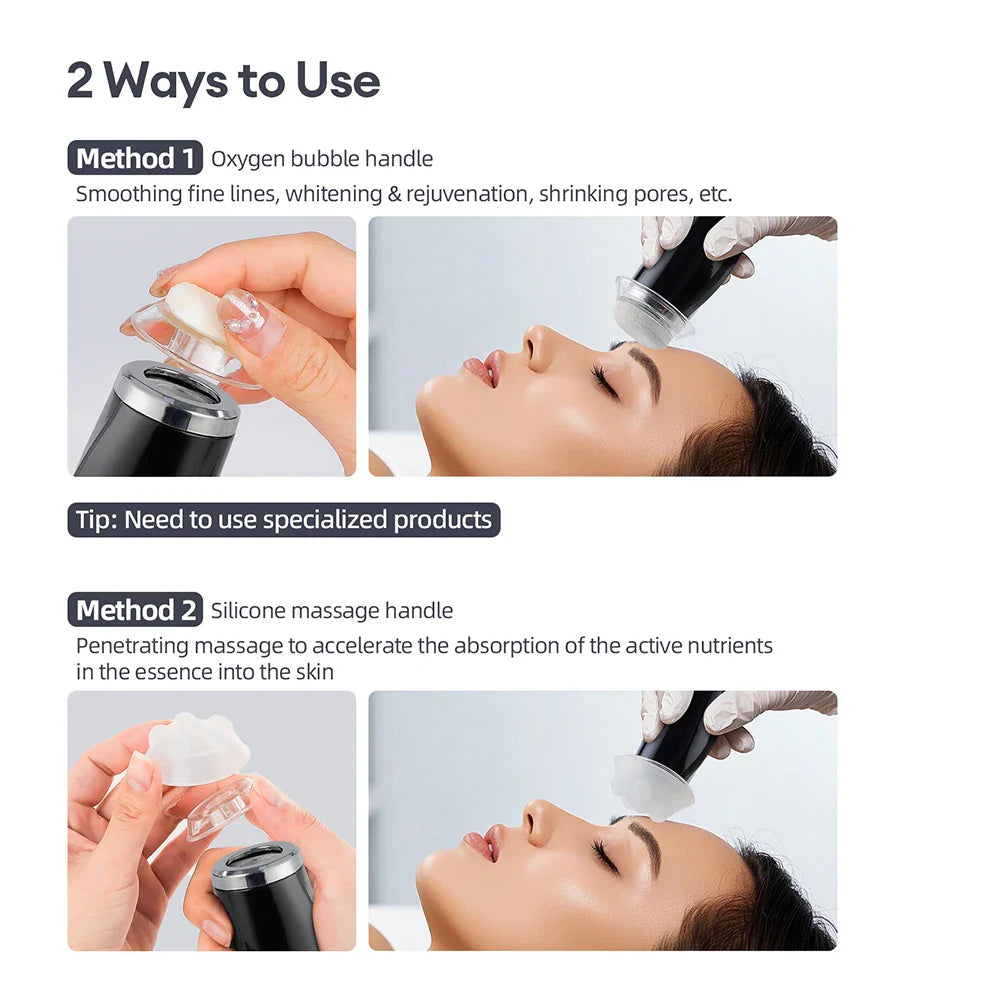 Oxygen Bubble Pen CO2 Oxygen Portable Facial Machine CO2 Gel Facial Skin Care Device Facial SPA CO2 Bubble Oxygen Beauty Machine