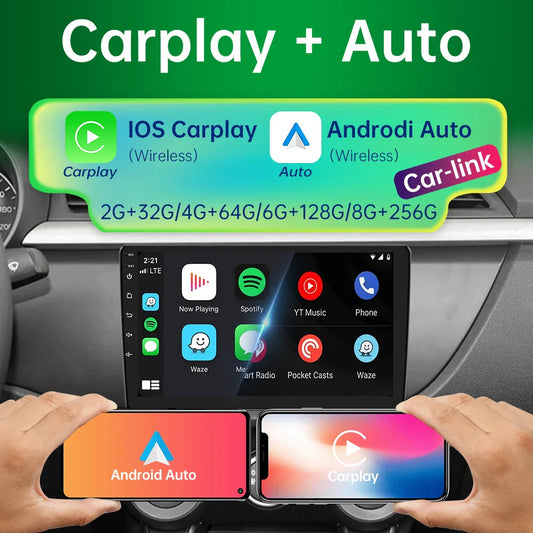 2 din Car play Android Radio Multimedia 7 9 10 inch CarPlay Android 13 Auto  stereo receiver Player 2DIN GPS 4G 64G