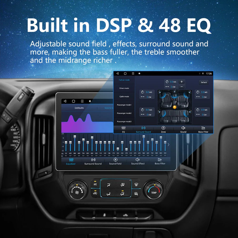 Junsun Wireless CarPlay for Apple Autoradio for Chevy Silverado GMC Sierra 2014-2018 Car Radio Stereo Multimedia Android Auto
