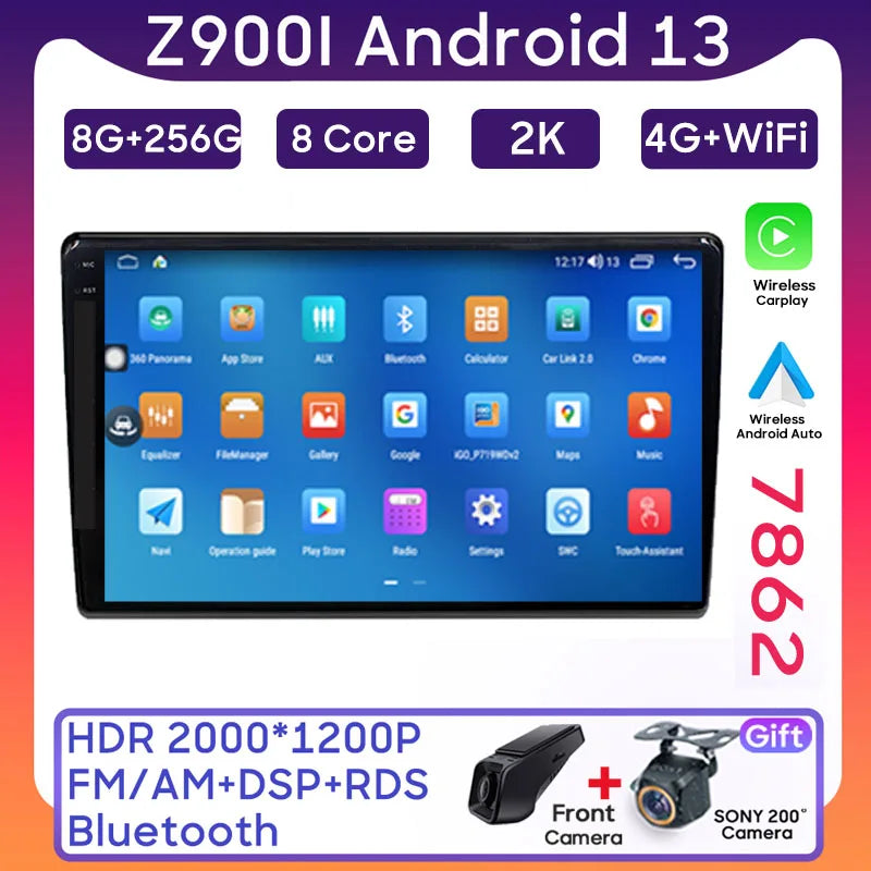 Android Radio For Fiat Ducato 3 For Peugeot Boxer 2 For Citroen Jumper 2 2006 -2022 Android Auto Rear Camera Stereo Head Unit 5G