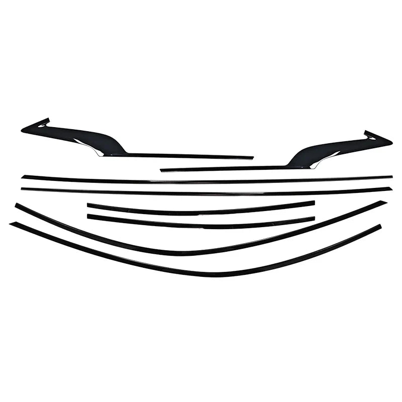 Black Car Window Decorative Strip Glass Chrome-plated Strip Decorative Panel Suitable For Infiniti Q60 2015-2020