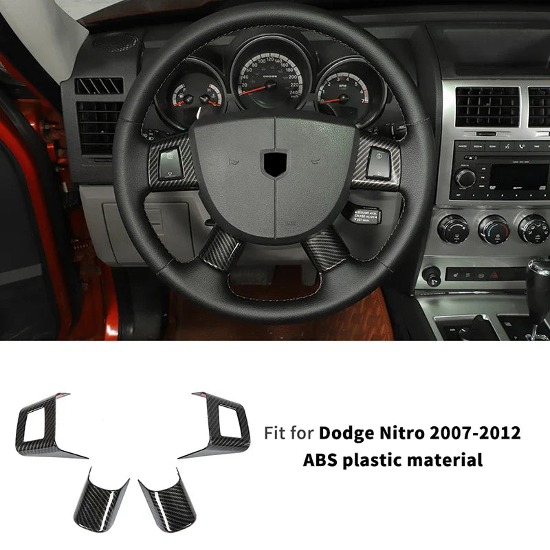 ABS Interior Central Control Steering Wheel Reading Light Decoration Cover For Dodge Nitro 2007-2012 Car Interior Accessories