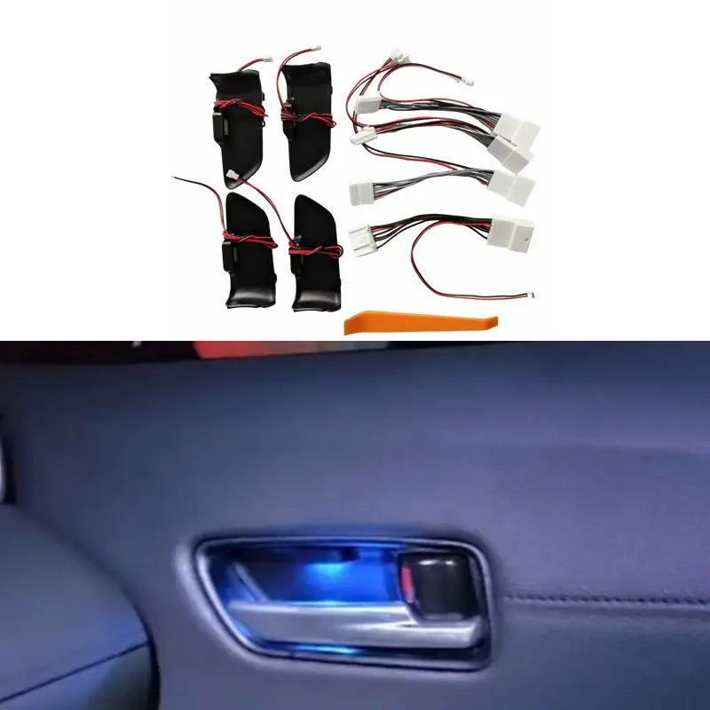 Car LED Door Bowl Armrest Atmosphere Light Door Bowl Handle Frame Light for Toyota Corolla Cross/corolla altis 2019-2024