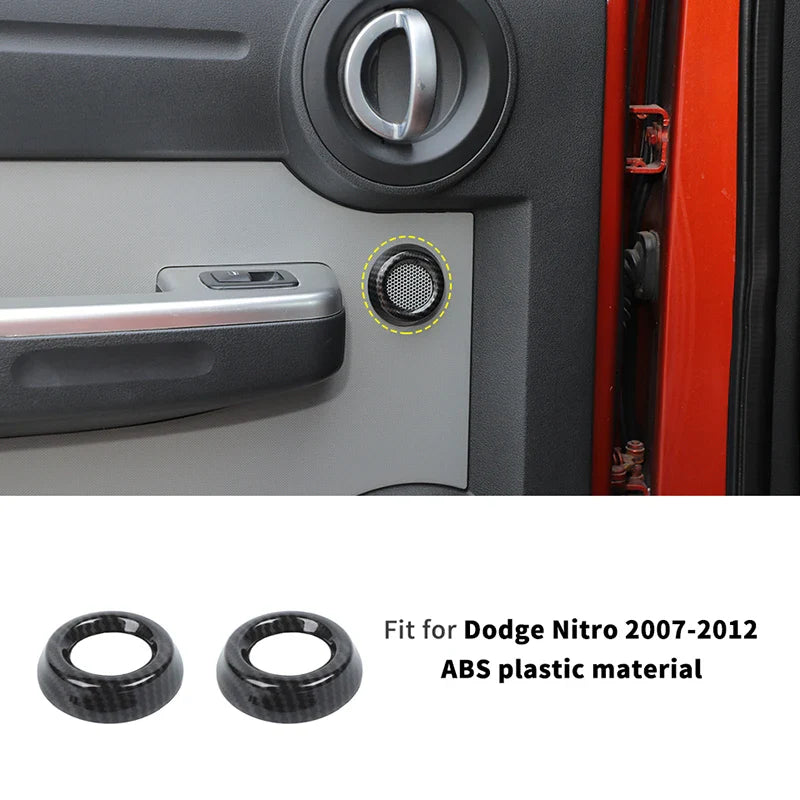 ABS Interior Central Control Steering Wheel Reading Light Decoration Cover For Dodge Nitro 2007-2012 Car Interior Accessories