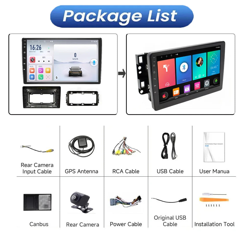 Android 13 10”4+64GB For Dodge Nitro 2007-2011 Car Multimedia wireless Carplay Android Auto GPS stereo Radio Video Palyer Head